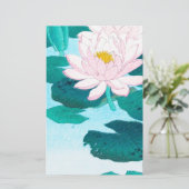 Twee Lotus Flowers Briefpapier (Staand voorkant)