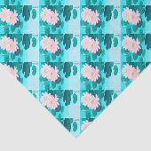 Twee Lotus Flowers Tissuepapier (Detail)