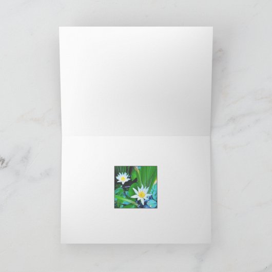 TWEE LOTUS-WENSKAART KAART (Binnen)