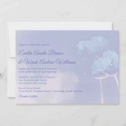 Twee lotusbloemen gelukkig samen Lotus Wedding © Kaart (Voorkant)