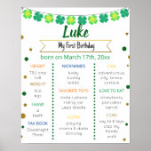 Twee Lucky 2e Birthday Milestone Poster (Voorkant)