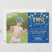 Twee Lucky 2e verjaardag St Patrick's Day Foto Kaart (Voorkant)