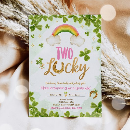 Twee Lucky Birthday St Patrick's 2e verjaardag Par Kaart