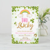 Twee Lucky Birthday St Patrick's 2e verjaardag Par Kaart (Staand voorkant)
