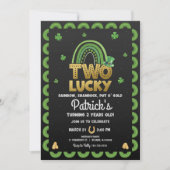 Twee Lucky Birthday Uitnodiging St Patrick's Day (Voorkant)