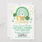 Twee Lucky Kind 2e verjaardag St Patrick's Day Kaart (Voorkant)