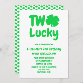 Twee Lucky St Patrick's Day 2e verjaardag Kaart