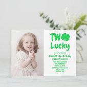 Twee Lucky St Patrick's Day 2e verjaardag Kaart (Staand voorkant)