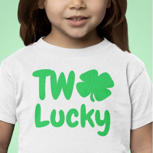 Twee Lucky St Patrick's Day 2e verjaardag Kinder Shirts
