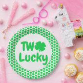Twee Lucky St Patrick's Day 2e verjaardag Papieren Bordje (Feest)