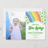 Twee Lucky St. Patrick's Day 2e verjaardagsfeestje Kaart (Voorkant)