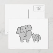 Twee luiers. Cartoon. Briefkaart (Voorkant / Achterkant)