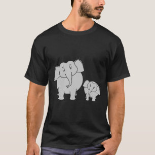 Twee luiers. Cartoon op zwart. T-shirt