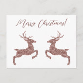 Twee luiers in Faux Roos Gold Pink Glitter Briefkaart (Voorkant)