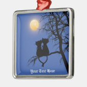 Twee luiken Cat Premium Square Ornament (Links)