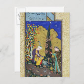 Twee luiken in een bloeiende boomgaard briefkaart (Voorkant / Achterkant)