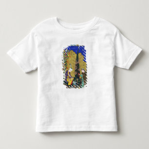 Twee luiken in een bloeiende boomgaard kinder shirts