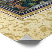 Twee luiken in een bloeiende boomgaard poster (Hoek)