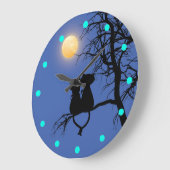 Twee luiken met ronde wand grote klok (Hoek)