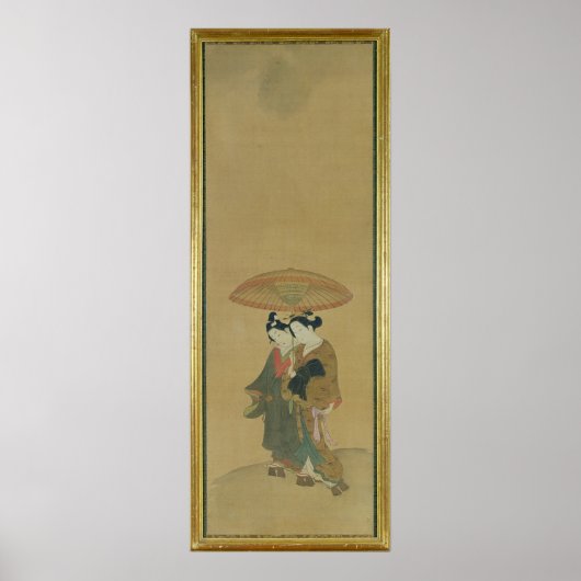 Twee luiken onder een paraplu poster (Voorkant)