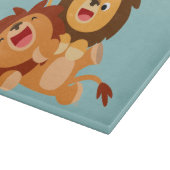 Twee luiken voor Cartoon met klaploper Snijplank (Hoek)