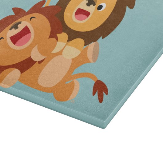 Twee luiken voor Cartoon met klaploper Snijplank (Hoek)