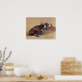 TWEE LYING KOEIEN POSTER (Keuken)