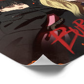 TWEE-MAAL afgebrand tot Ashes Art Poster (Hoek)