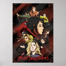 TWEE-MAAL afgebrand tot Ashes Art Poster