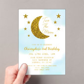 Twee maanden De maan 2e verjaardag Acryl Uitnodigingen (Insitu (Draagbaar))
