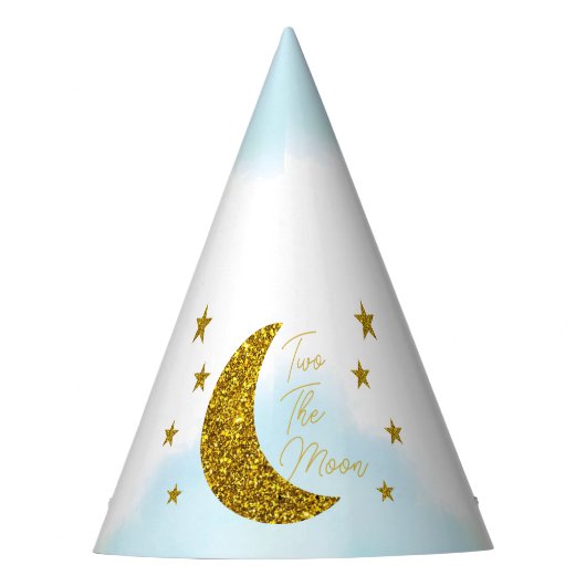 Twee maanden De maan 2e verjaardag Feesthoedjes (Voorkant)