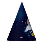 Twee maanden De maan 2e verjaardag Feesthoedjes (Links)