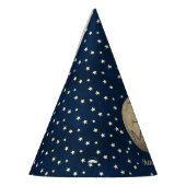 Twee maanden De maan 2e verjaardag Feesthoedjes (Links)