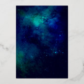 Twee maanden de maan 2e verjaardag folie uitnodiging (Achterkant)