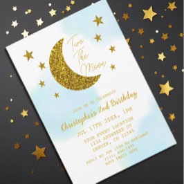 Twee maanden De maan 2e verjaardag Kaart