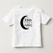 Twee maanden De maan 2e verjaardag Kinder Shirts (Voorkant)