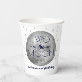 Twee maanden De maan 2e verjaardag Papieren Bekers (Achterkant)