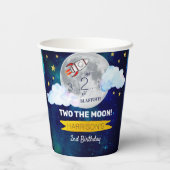 Twee maanden De maan 2e verjaardag Papieren Bekers (Achterkant)
