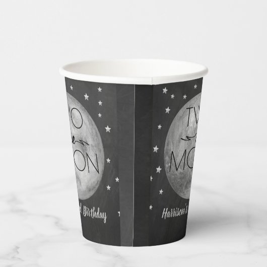 Twee maanden De maan 2e verjaardag Papieren Bekers (Rechts)