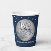 Twee maanden De maan 2e verjaardag Papieren Bekers (Achterkant)
