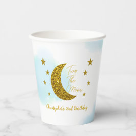 Twee maanden De maan 2e verjaardag Papieren Bekers