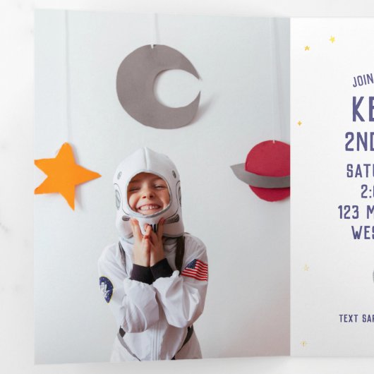 Twee maanden durende drievoudige uitnodiging (Binnenzijde eerst)