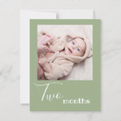 Twee maanden foto eerste geboorte Banner Kaart (Voorkant)
