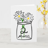 Twee maanden kaart (Gele Bloem)