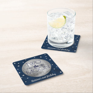 Twee maanden na de geboorte kartonnen onderzetters