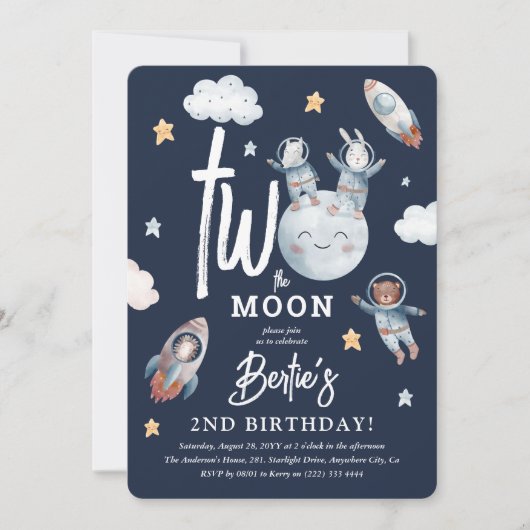 Twee maanden na de tweede verjaardag van de "Moon Kaart (Voorkant)