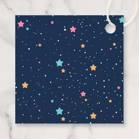 Twee maanden na de tweede verjaardag van de Moon R Bedankjes Labels (Achterkant)