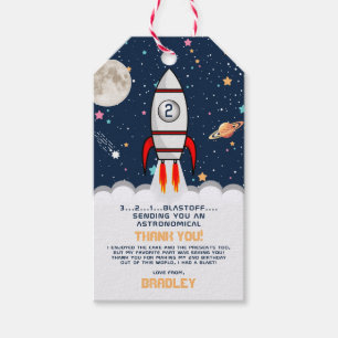 Twee maanden na de tweede verjaardag van de Moon R Cadeaulabel