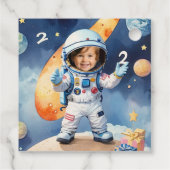 Twee maanden op de tweede verjaardag van de maan bedankjes labels (Achterkant)