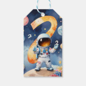 Twee maanden op de tweede verjaardag van de maan cadeaulabel (Achterkant)